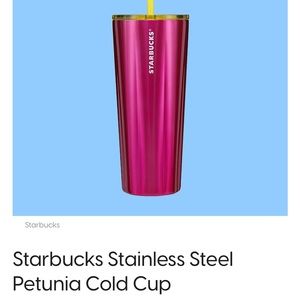 Starbucks Stainless Steel Petunia Cold Cup 24 ounce limited edition 2023
